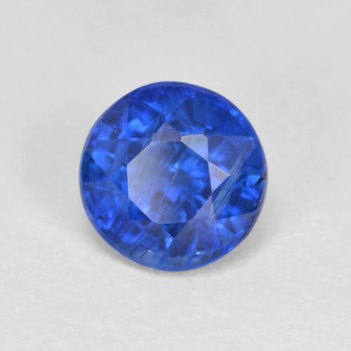 Cianita azul natural de 1,22 ct, corte redondo, VS-SI