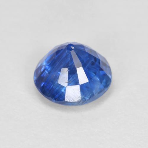 Cianita azul natural de 1,22 ct, corte redondo, VS-SI