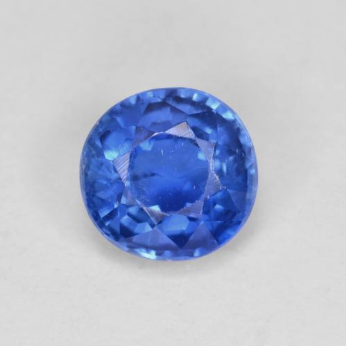 Cianita azul natural de 0,99 ct, corte redondo, VS