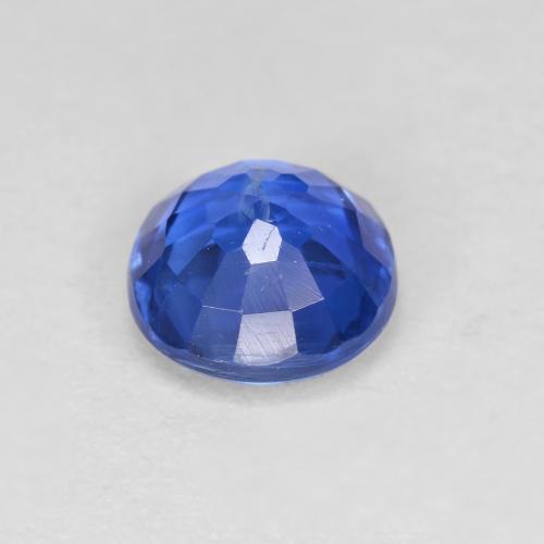 Cianita azul natural de 0,99 ct, corte redondo, VS