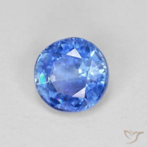 Cianita Azul claro natural de 0.95 ct, Redondo, VS
