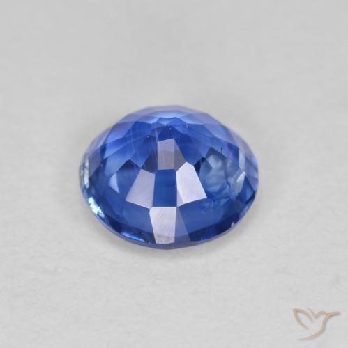 Cianita Azul claro natural de 0.95 ct, Redondo, VS
