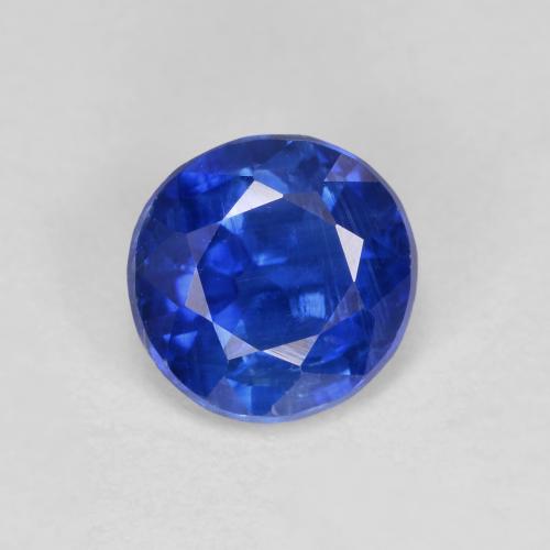 Cianita Azul oscuro natural de 1.03 ct, Corte Redondo, VS-SI
