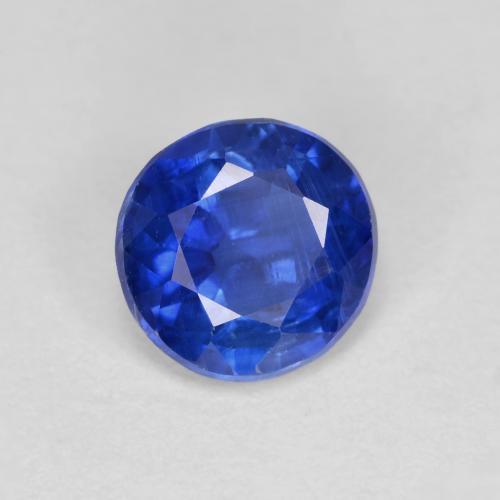 Cianita Azul oscuro natural de 1.03 ct, Corte Redondo, VS-SI