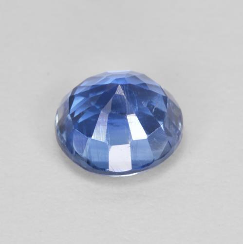 Cianita Azul marino natural de 1.18 ct, Corte Redondo, VS-SI