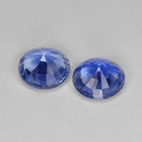 Gemas de cianita azul natural de 1,78 ct, corte redondo, VS-SI