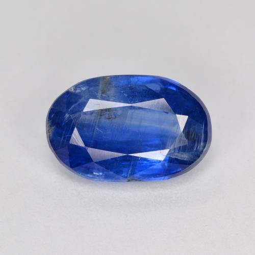 Cianita azul natural de 3,79 ct, corte óvalo, VS-SI