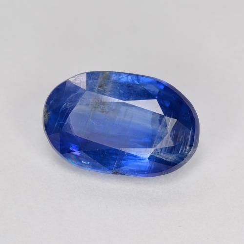 Cianita azul natural de 3,79 ct, corte óvalo, VS-SI