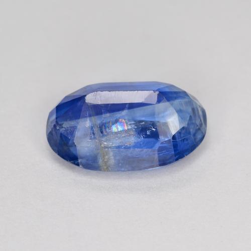 Cianita azul natural de 3,79 ct, corte óvalo, VS-SI