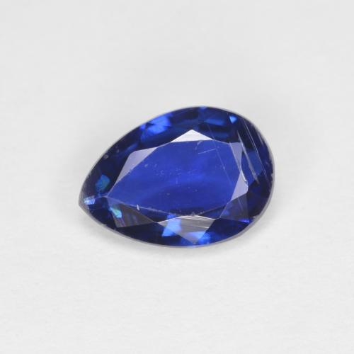Cianita azul natural de 0,73 ct, en forma de pera, VS