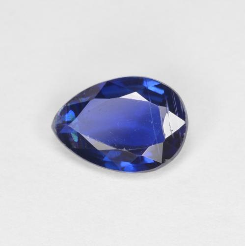 Cianita azul natural de 0,73 ct, en forma de pera, VS