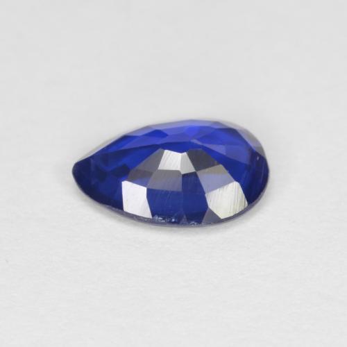 Cianita azul natural de 0,73 ct, en forma de pera, VS