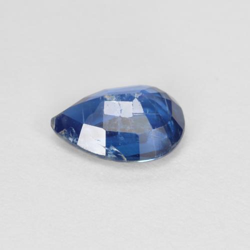 Cianita Azul marino natural de 0.94 ct, En forma de pera, SI