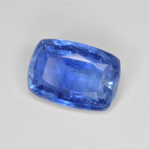 Cianita azul natural de 3,02 ct, corte cojín, SI