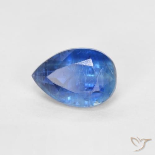 Cianita Azul claro natural de 0.89 ct, En forma de pera, SI