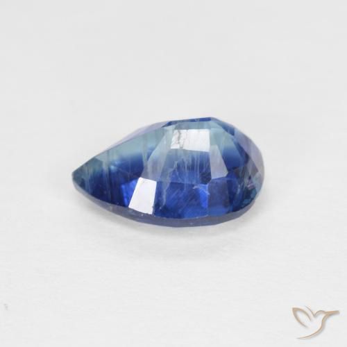 Cianita Azul claro natural de 0.89 ct, En forma de pera, SI