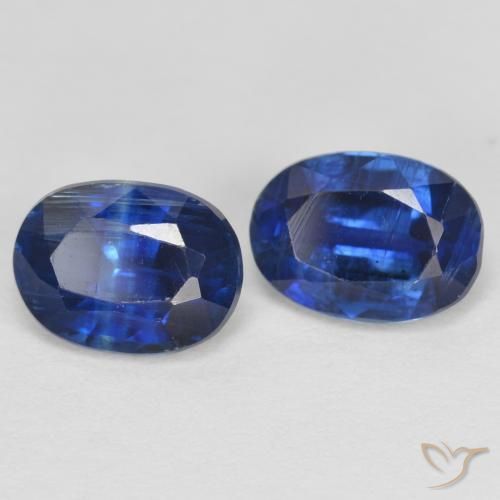 Gemas de Cianita Azul egipcio natural de 2.07 ct, Ovalada, SI