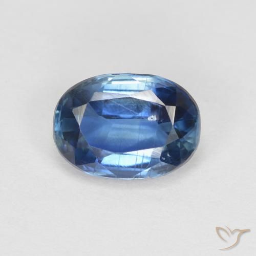 1.18ct Natural Azul marino cianita, Ovalada, SI
