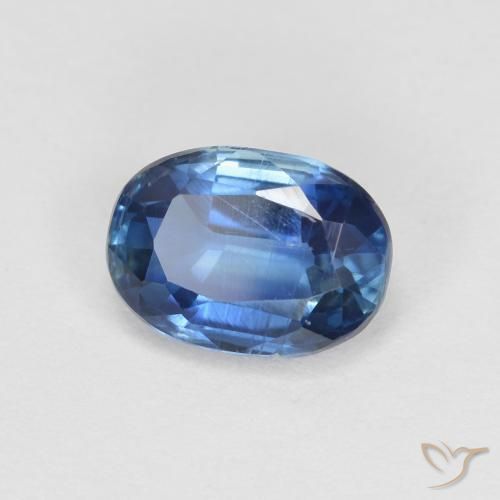 Cianita Azul marino natural de 1.18 ct, Ovalada, SI
