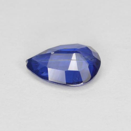 Cianita azul natural de 0,86 ct, en forma de pera, SI