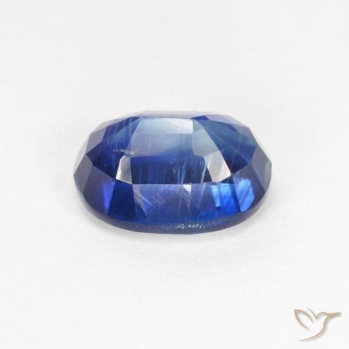 Cianita Azul oscuro natural de 1.31 ct, Ovalada, SI