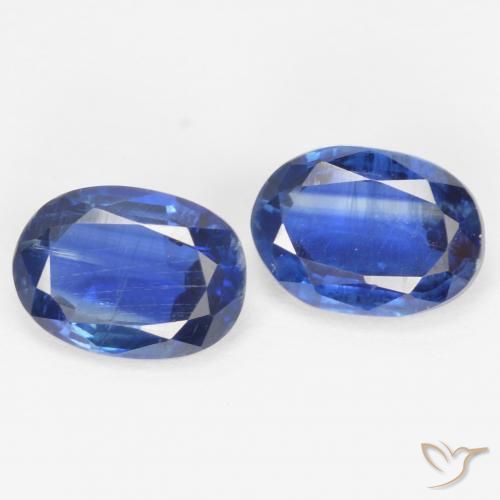 Gemas de Cianita Azul egipcio natural de 2.08 ct, Ovalada, SI