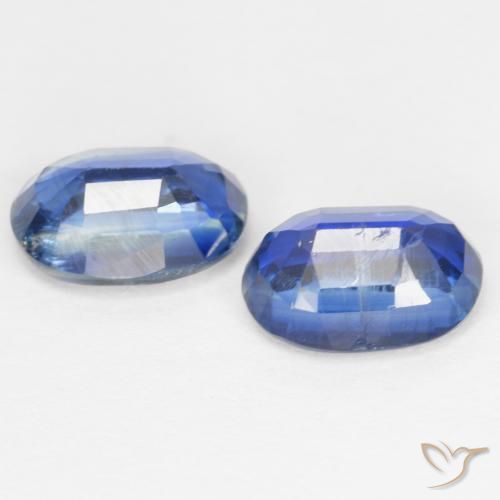 Gemas de Cianita Azul egipcio natural de 2.08 ct, Ovalada, SI
