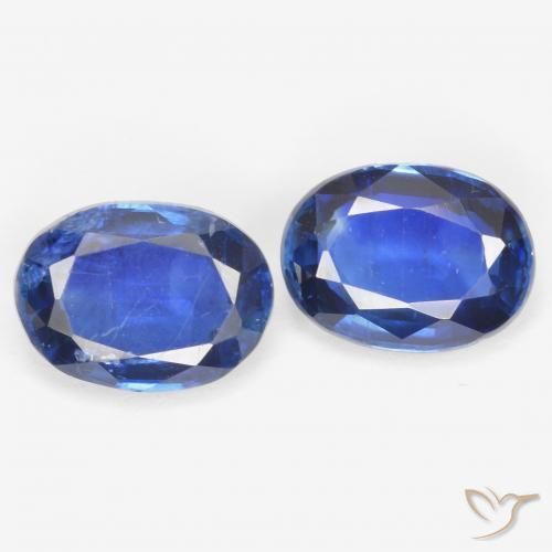 Gemas de Cianita Azul oscuro natural de 1.99 ct, Ovalada, SI