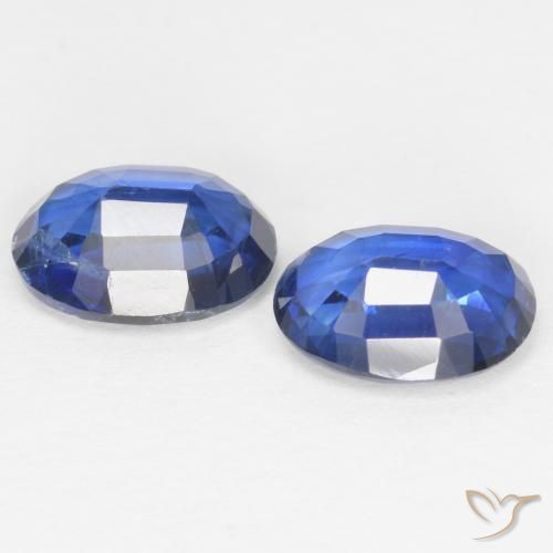 Gemas de Cianita Azul oscuro natural de 1.99 ct, Ovalada, SI