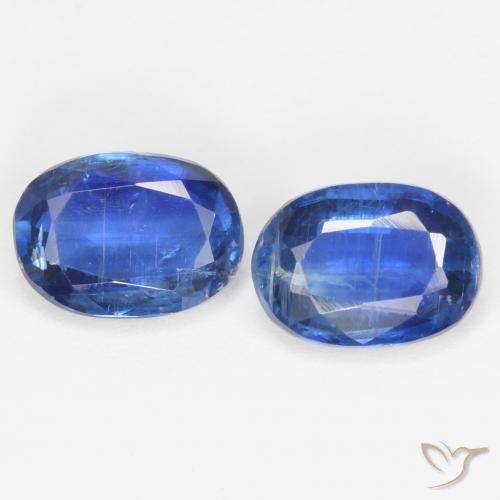 Gemas de Cianita Azul oscuro natural de 1.97 ct, Corte Óvalo, SI