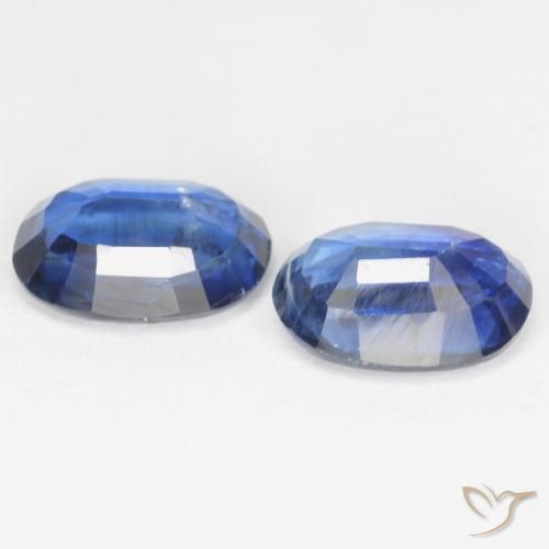 Gemas de Cianita Azul oscuro natural de 1.97 ct, Corte Óvalo, SI