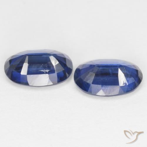 Gemas de Cianita Azul oscuro natural de 1.85 ct, Ovalada, SI