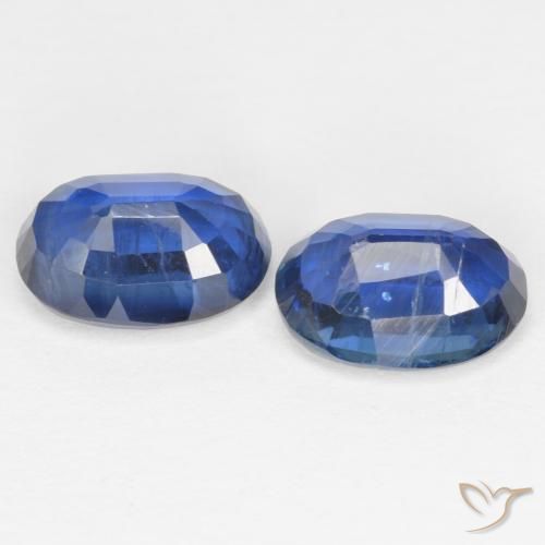 Gemas de Cianita Azul marino natural de 2.16 ct, Ovalada, SI