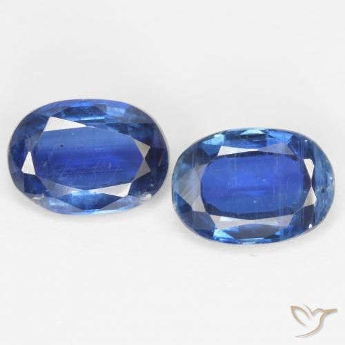 1.89ctw Natural Azul marino cianita, Ovalada, SI