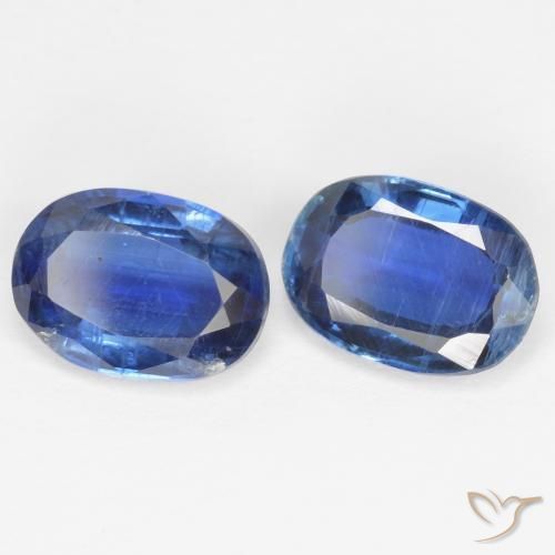 Gemas de Cianita Azul marino natural de 1.89 ct, Ovalada, SI