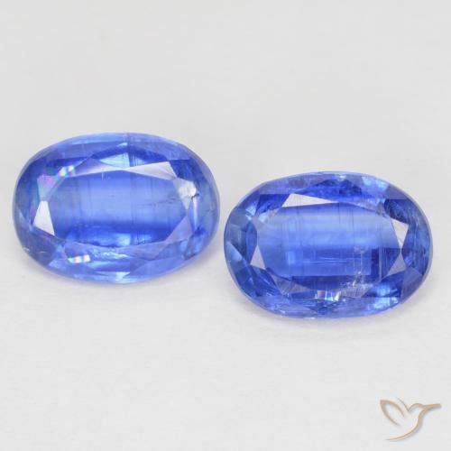 2.07ctw Natural Azul marino claro cianita, Ovalada, SI