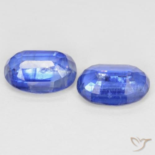 Gemas de Cianita Azul marino claro natural de 2.07 ct, Ovalada, SI