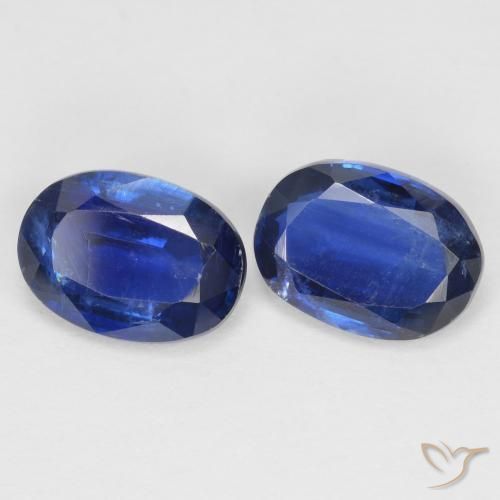 Gemas de Cianita Azul marino natural de 1.98 ct, Ovalada, SI