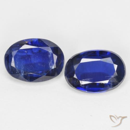 1.88ctw Natural Azul real cianita, Ovalada, SI