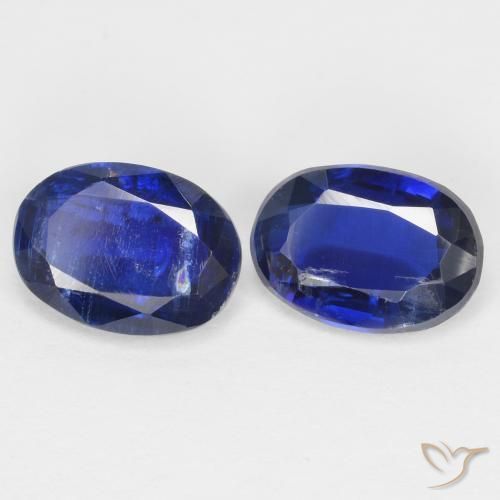 Gemas de Cianita Azul real natural de 1.88 ct, Ovalada, SI
