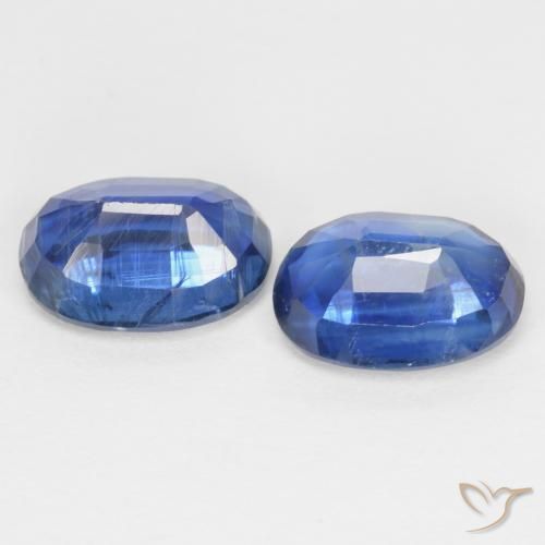 Gemas de Cianita Azul oscuro natural de 2.11 ct, Ovalada, SI