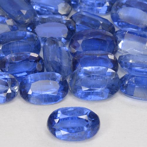 Gemas de cianita azul natural de 1,37 ct, corte óvalo, SI
