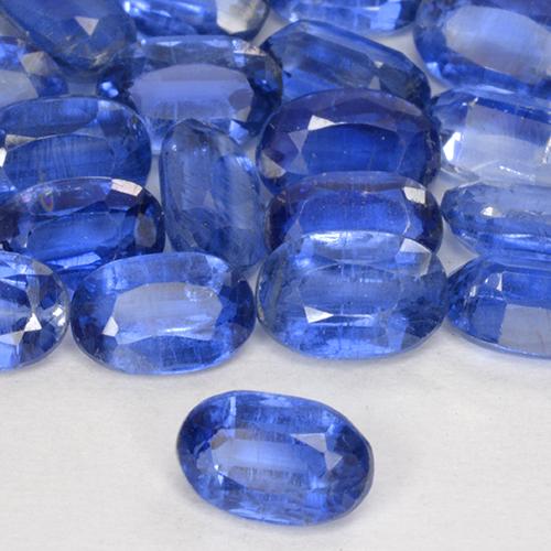 Gemas de cianita azul natural de 1,37 ct, corte óvalo, SI