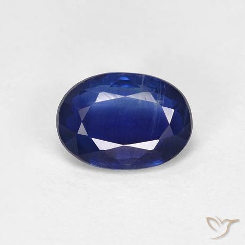 0.96ct Natural Azul real cianita, Ovalada, VS
