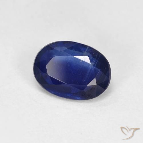Cianita Azul real natural de 0.96 ct, Ovalada, VS