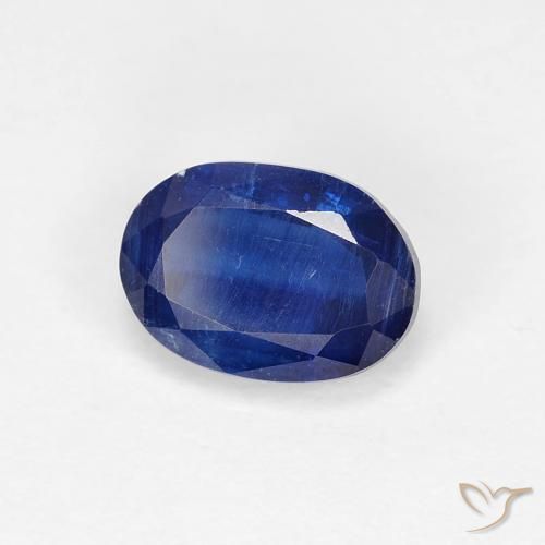 Cianita Azul real natural de 1.18 ct, Ovalada, VS