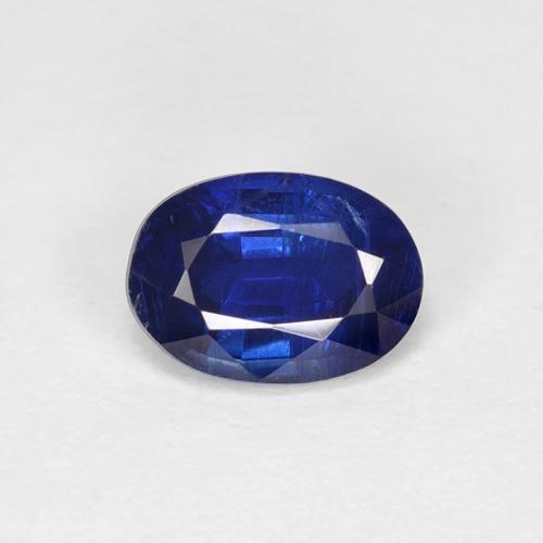Cianita azul natural de 0,98 ct, corte óvalo, VS