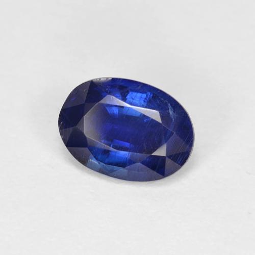 Cianita azul natural de 0,98 ct, corte óvalo, VS