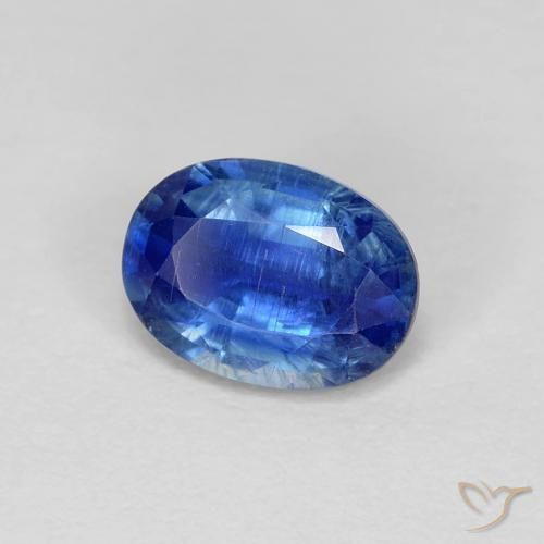 Cianita Azul marino natural de 1.02 ct, Ovalada, VS