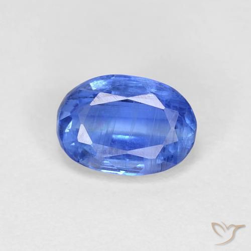 1.04ct Natural Azul claro cianita, Ovalada, VS